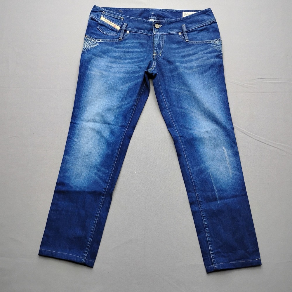 Diesel Matic Slim Tapered Jeans Blue Wash Made in Italy Mens 34x29 (Tag 32x32)